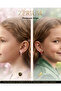 Non-Perforated Compression Girl's Earrings Cute Rabbit and Carrot Model - 8