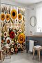 Bathroom Curtain, Colorful Forest Flowers Patterned Shower Curtain, Bathtub Curtain 175X200Cm - 5
