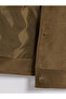 Ozmarka New Season Beige Regular Fit Shirt Collar Men's Suede Jacket - 6