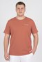 Men Sportswear Fit Short Sleeve Outdoor T-Shirt, Rust Brown
