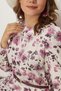 Belted Flower-Patterned Dress 46555 - 3