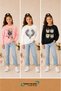 Winter Unisex Black, Pink, White 3-Piece Sweatshirt Sets for Girls, Boys, and Adults - 2