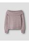 Strickpullover Schulterfreies