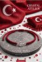 Moon Star Red Macrame Knitted Rope Bracelet - Adjustable Unisex National Team Fan Gift