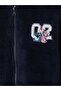 Lcw Kids Navy Blue Hooded Lilo & Stitch Printed Girls' Sweatshirt - 2