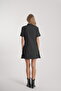 Women's Buttoned Pleated Detail Dress - 3