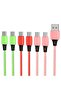كابل USB إلى USBC، سلك شحن سريع 2.4 أمبير من النوع C، [6 قطع] 2 متر متعدد الألوان من مادة TPE لنقل البيانات