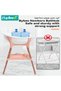 Baby Bathtub Set, High-adjustable Baby Bath Tub With Sturdy Bath Support & Stand, Infant Shower Basin, Baby Bath Seat Mini Swimming Pool, Kids Bather with Anti-Slip Base for Boys and Girls 0-24 Months - 5