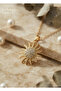 316L Steel Chain Gold Color Sun Model Necklace
