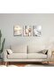 Signtouch Sunset Pampas Beach Wrap Framed Canvas Wall Art Set of 3 30x40 cm - 3