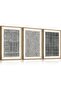 Signtouch Ayat Al Kursi Blue Wrap Framed Islamic Wall Art 3-Piece 40x60 cm - 5