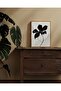 Signtouch Vintage Black Abstract Flower Mid Century Oil Framed Wall Art 40x60 cm - 4