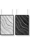 Signtouch Black White Wall Art Set of 2 Outer Frame 40x60 cm - 4