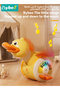 Baby Crawling Duck Toys with 2 Pairs Knee Pads, Baby Musical Toys, Tummy Time Toy, Learning Educational Toy with Light & Sound, Head Up and Crawl Training for 6-12 Months Toddler - 6