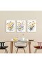 Signtouch Yellow Wildflowers Daisies Wrap Framed Wall Art 3-Piece 30x40 cm - 5