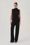 Women's Front Fully Stoned Knitwear Knitted Turtleneck Sleeveless Design Blouse - 2