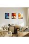 ALAYRA Tree Butterfly Landscape Wrap Framed Canvas Wall Art Set of 3 60x80 cm - 3
