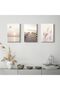 Signtouch Sea View Sunset Wrap Framed Canvas Wall Art Set of 3 40x60 cm - 5