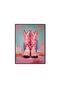 Signtouch Girly Pink Cowgirl Boots Western Teen Wall Art Black Frame 30x40 cm