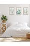 Signtouch Navy Blue Floral Botanical Wall Art 3-Piece Wooden Frame 30x40 cm - 6