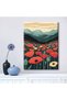 Signtouch Vintage Floral Autumn Retro Fall Wall Art Gold Frame 40x60 cm - 4
