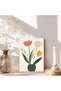 Signtouch Floral Garden Wrap Framed Canvas Wall Art 50x70 cm - 3