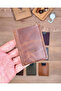 Pull-Out Card Holder Business Card Holder Genuine Leather 2155 - 4