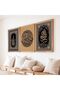 Signtouch Arabic Hotel Islamic Wall Art Set of 3 Outer Frame 50x70 cm - 3
