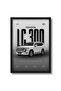 Signtouch Toyota Land Cruiser Legendary SUV Garage Wall Art Outer Frame 40x60 cm