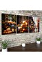 Signtouch Canva Pumpkin Thanksgiving Wrap Framed Wall Art 3-Piece 40x60 cm - 2