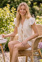 Ecru Muslin Flounce Shorts Set - 3