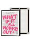 Signtouch What If It All Works Out Newspaper Typography Framed Wall Art 30x40 cm