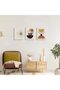 Signtouch Beige Orange Wrap Framed Canvas Wall Art Set of 3 30x40 cm - 4