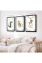 Signtouch CmWith Jungle Safari Classroom Wall Art 3-Piece Black Frame 40x60 cm - 2