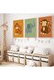 Signtouch School Classroom Safari Kids Wall Art 3-Piece Outer Frame 30x40 cm - 2