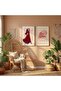 Signtouch Romantic Love Cafe Wall Art 2-Piece Natural Wood Frame 40x60 cm - 2