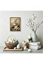 Signtouch Easter Bunny Holding Eggs Oil Animal Wall Art Outer Frame 40x60 cm - 2