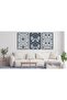 Signtouch Navy Blue Morris Bird Flower Wall Art Set of 3 Outer Frame 30x40 cm - 2
