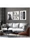Signtouch Leopard Black White Stockholm Wrap Framed Wall Art 3-Piece 50x70 cm - 3