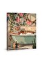 Signtouch Funny Tiger Botanical Bathtub Wrap Framed Canvas Wall Art 40x60 cm