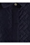 Shirt Collar Patterned Women's Coat - 6