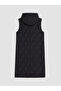 Ozmarka New Season Black Hooded Quilted Women's Puffer Vest - 2