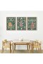 Signtouch Cheetah Floral Leopard Animal Wall Art 3-Piece Wooden Frame 30x40 cm - 4