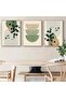 Signtouch Green Plant Geometric Botanical Wall Art 3-Piece Outer Frame 40x60 cm - 4