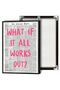 Signtouch What If It All Works Out Pink Font Positive Framed Wall Art 40x60 cm