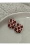 Nazenin Steel Cross Vintage and Onyx Earrings - 2