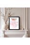 Signtouch Mother Baby Minimal Line Drawing Styling Wall Art Black Frame 30x40 cm - 3