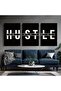 Signtouch Hustle Your Future Inspirational Wrap Framed Wall Art 3-Piece 40x60 cm - 3