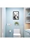 Signtouch Panda Toilet Paper Funny Animal Restroom Wall Art Outer Frame 40x60 cm - 4
