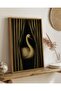 Signtouch Swan Behind Curtain Canvas Wall Art Outer Frame 40x60 cm - 3